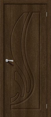Дверь ПВХ Лотос-1 цвет Dark Barnwood