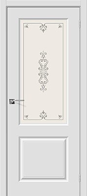 Дверь ПВХ Скинни-13 цвет Белый