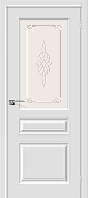 Дверь ПВХ Скинни-15 цвет Белый