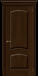 Дверь шпонированная Капри Тёмный орех