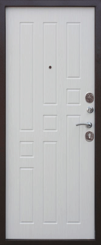 Дверь входная Гарда-8 Белый ясень