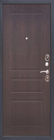 Дверь входная Гарда Серебро Домино Венге вид изнутри